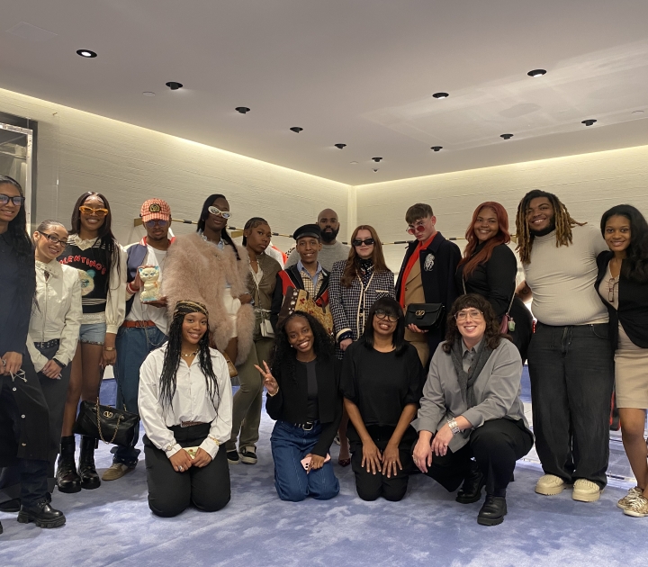 Group of students on an industry visit